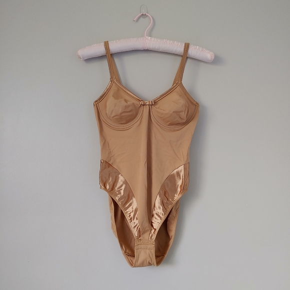 Maison Lejaby Nuage Bodysuit Size 36B Shaping Nude Tan - Picture 6 of 16